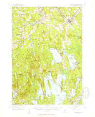Norridgewock Maine Historical topographic map, 1:62500 scale, 15 X 15 Minute, Year 1956