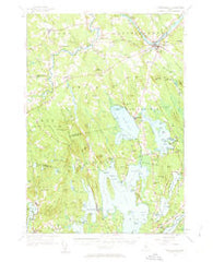 Norridgewock Maine Historical topographic map, 1:62500 scale, 15 X 15 Minute, Year 1956