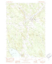 Norridgewock Maine Historical topographic map, 1:24000 scale, 7.5 X 7.5 Minute, Year 1982