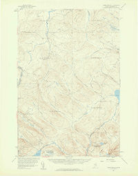 Norris Brook Maine Historical topographic map, 1:62500 scale, 15 X 15 Minute, Year 1957