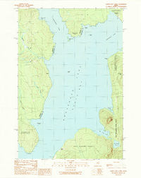 North East Carry Maine Historical topographic map, 1:24000 scale, 7.5 X 7.5 Minute, Year 1989