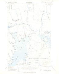 North East Carry Maine Historical topographic map, 1:62500 scale, 15 X 15 Minute, Year 1954