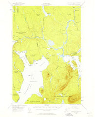 North East Carry Maine Historical topographic map, 1:62500 scale, 15 X 15 Minute, Year 1954