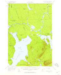North East Carry Maine Historical topographic map, 1:62500 scale, 15 X 15 Minute, Year 1954