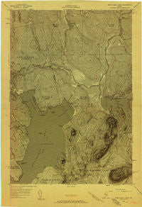 North East Carry Maine Historical topographic map, 1:48000 scale, 15 X 15 Minute, Year 1954