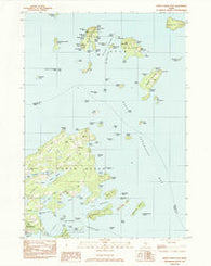 North Haven East Maine Historical topographic map, 1:24000 scale, 7.5 X 7.5 Minute, Year 1982