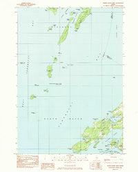North Haven West Maine Historical topographic map, 1:24000 scale, 7.5 X 7.5 Minute, Year 1983
