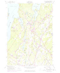 North Windham Maine Historical topographic map, 1:24000 scale, 7.5 X 7.5 Minute, Year 1957
