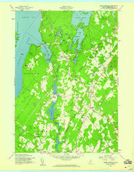 North Windham Maine Historical topographic map, 1:24000 scale, 7.5 X 7.5 Minute, Year 1957