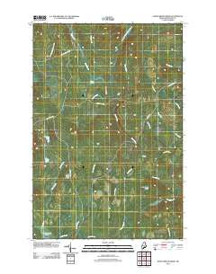 North Brook Ridge Maine Historical topographic map, 1:24000 scale, 7.5 X 7.5 Minute, Year 2011
