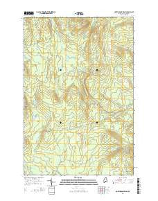 North Brook Ridge Maine Current topographic map, 1:24000 scale, 7.5 X 7.5 Minute, Year 2014