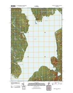North East Carry Maine Historical topographic map, 1:24000 scale, 7.5 X 7.5 Minute, Year 2011