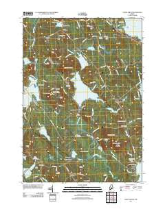 North Sebago Maine Historical topographic map, 1:24000 scale, 7.5 X 7.5 Minute, Year 2011