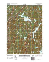 North Whitefield Maine Historical topographic map, 1:24000 scale, 7.5 X 7.5 Minute, Year 2011