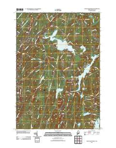 North Whitefield Maine Historical topographic map, 1:24000 scale, 7.5 X 7.5 Minute, Year 2011