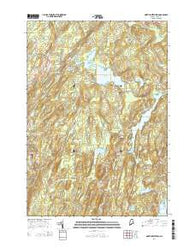 North Whitefield Maine Current topographic map, 1:24000 scale, 7.5 X 7.5 Minute, Year 2014