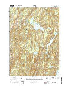 North Whitefield Maine Current topographic map, 1:24000 scale, 7.5 X 7.5 Minute, Year 2014