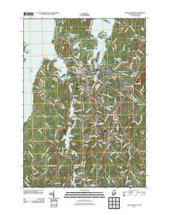North Windham Maine Historical topographic map, 1:24000 scale, 7.5 X 7.5 Minute, Year 2011