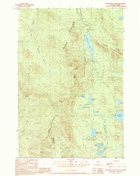 Northwest Pond Maine Historical topographic map, 1:24000 scale, 7.5 X 7.5 Minute, Year 1990