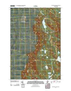 Northwest Pond Maine Historical topographic map, 1:24000 scale, 7.5 X 7.5 Minute, Year 2011
