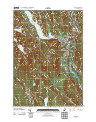 Norway Maine Historical topographic map, 1:24000 scale, 7.5 X 7.5 Minute, Year 2011