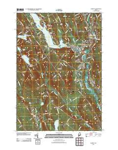 Norway Maine Historical topographic map, 1:24000 scale, 7.5 X 7.5 Minute, Year 2011