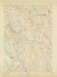 Norway Maine Historical topographic map, 1:62500 scale, 15 X 15 Minute, Year 1896