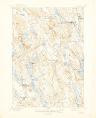 Norway Maine Historical topographic map, 1:62500 scale, 15 X 15 Minute, Year 1896