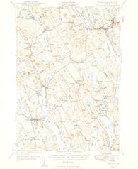 Norway Maine Historical topographic map, 1:62500 scale, 15 X 15 Minute, Year 1949