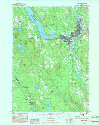 Norway Maine Historical topographic map, 1:24000 scale, 7.5 X 7.5 Minute, Year 1983