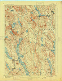 Norway Maine Historical topographic map, 1:62500 scale, 15 X 15 Minute, Year 1896