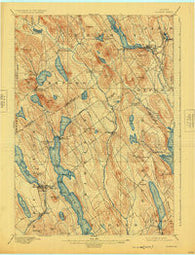 Norway Maine Historical topographic map, 1:62500 scale, 15 X 15 Minute, Year 1896