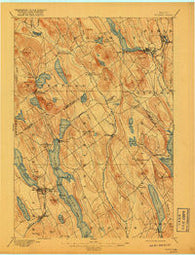 Norway Maine Historical topographic map, 1:62500 scale, 15 X 15 Minute, Year 1896