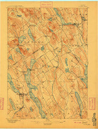 Norway Maine Historical topographic map, 1:62500 scale, 15 X 15 Minute, Year 1896