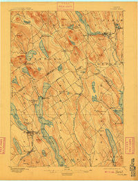 Norway Maine Historical topographic map, 1:62500 scale, 15 X 15 Minute, Year 1896
