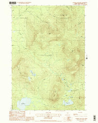 Number Four Mtn. Maine Historical topographic map, 1:24000 scale, 7.5 X 7.5 Minute, Year 1988