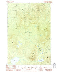 Number Four Mtn. Maine Historical topographic map, 1:24000 scale, 7.5 X 7.5 Minute, Year 1988
