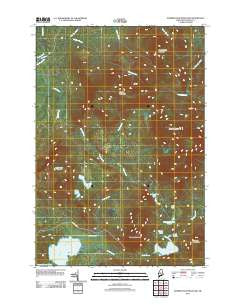 Number Four Mountain Maine Historical topographic map, 1:24000 scale, 7.5 X 7.5 Minute, Year 2011
