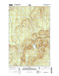 Number Nine Lake Maine Current topographic map, 1:24000 scale, 7.5 X 7.5 Minute, Year 2014