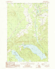 Oakfield Maine Historical topographic map, 1:24000 scale, 7.5 X 7.5 Minute, Year 1986