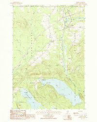Oakfield Maine Historical topographic map, 1:24000 scale, 7.5 X 7.5 Minute, Year 1986