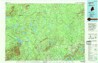 Oakfield Maine Historical topographic map, 1:100000 scale, 30 X 60 Minute, Year 1994