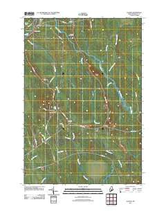 Olamon Maine Historical topographic map, 1:24000 scale, 7.5 X 7.5 Minute, Year 2011
