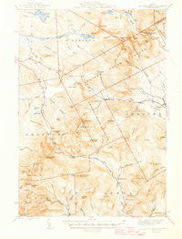 Old Speck Mtn Maine Historical topographic map, 1:62500 scale, 15 X 15 Minute, Year 1945
