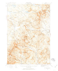 Old Speck Mtn Maine Historical topographic map, 1:62500 scale, 15 X 15 Minute, Year 1943