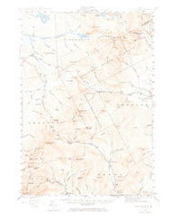 Old Speck Mtn Maine Historical topographic map, 1:62500 scale, 15 X 15 Minute, Year 1943