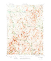Old Speck Mtn Maine Historical topographic map, 1:62500 scale, 15 X 15 Minute, Year 1943