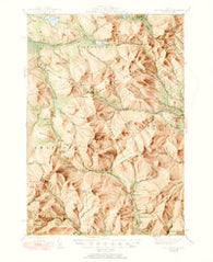 Old Speck Mtn Maine Historical topographic map, 1:62500 scale, 15 X 15 Minute, Year 1945