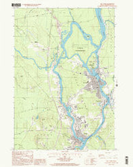 Old Town Maine Historical topographic map, 1:24000 scale, 7.5 X 7.5 Minute, Year 1998