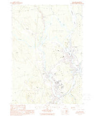 Old Town Maine Historical topographic map, 1:24000 scale, 7.5 X 7.5 Minute, Year 1988